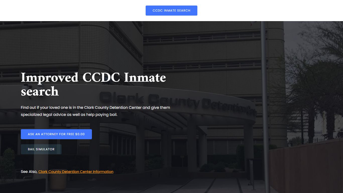 【CCDC Inmate Search】 Clark County Detention Center - Daily Updates
